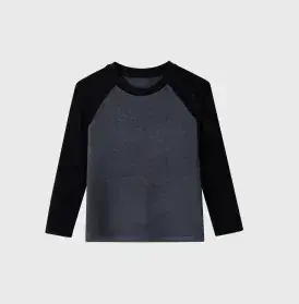 LF005 棉花糖插肩袖撞色打底产品图